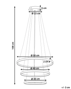 Lampa wisząca LED ATREK Metal Czarny