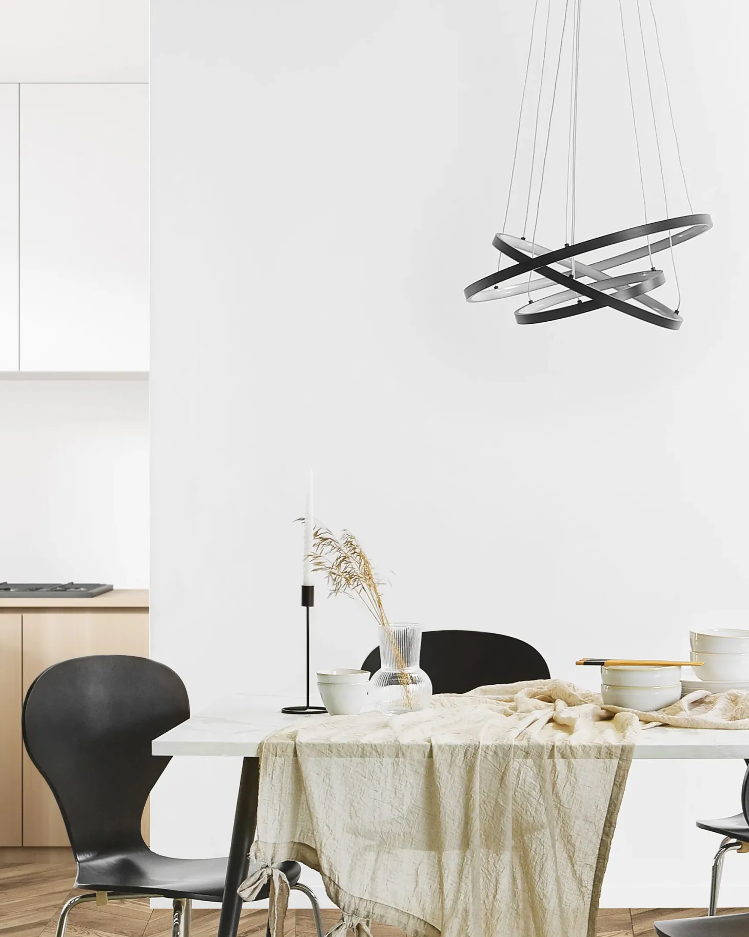 Lampa wisząca LED ATREK Metal Czarny