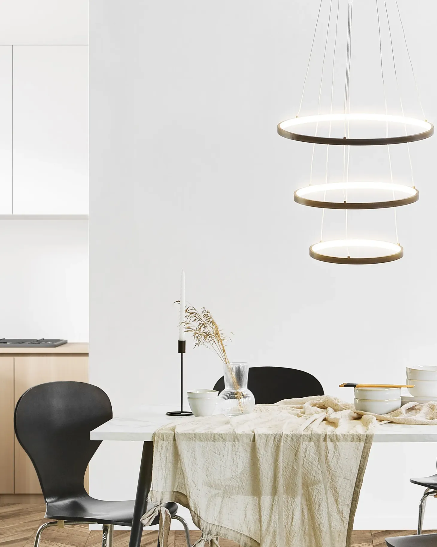 Lampa wisząca LED ATREK Metal Czarny