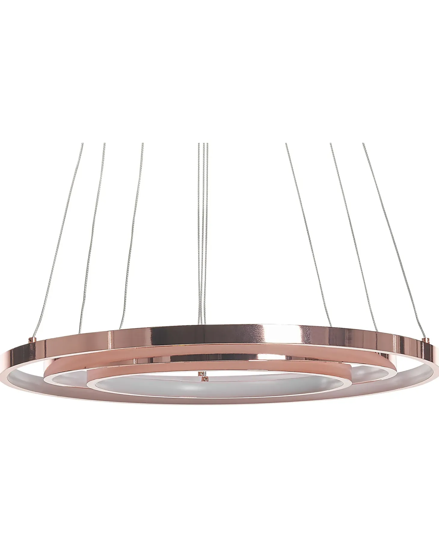 Lampa wisząca LED ATREK Metal Różowe złoto