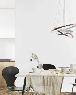 Lampa wisząca LED ATREK Metal Różowe złoto