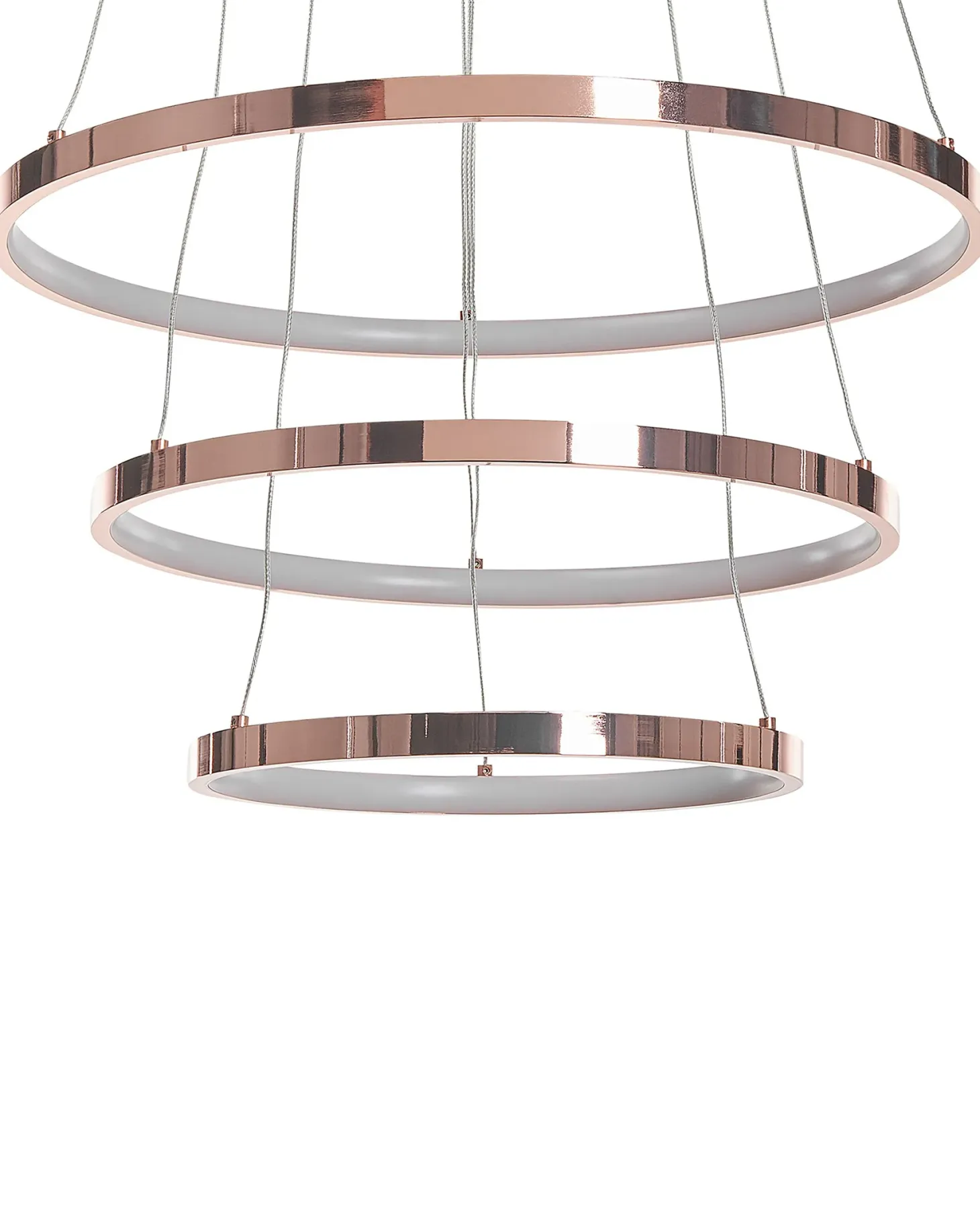 Lampa wisząca LED ATREK Metal Różowe złoto
