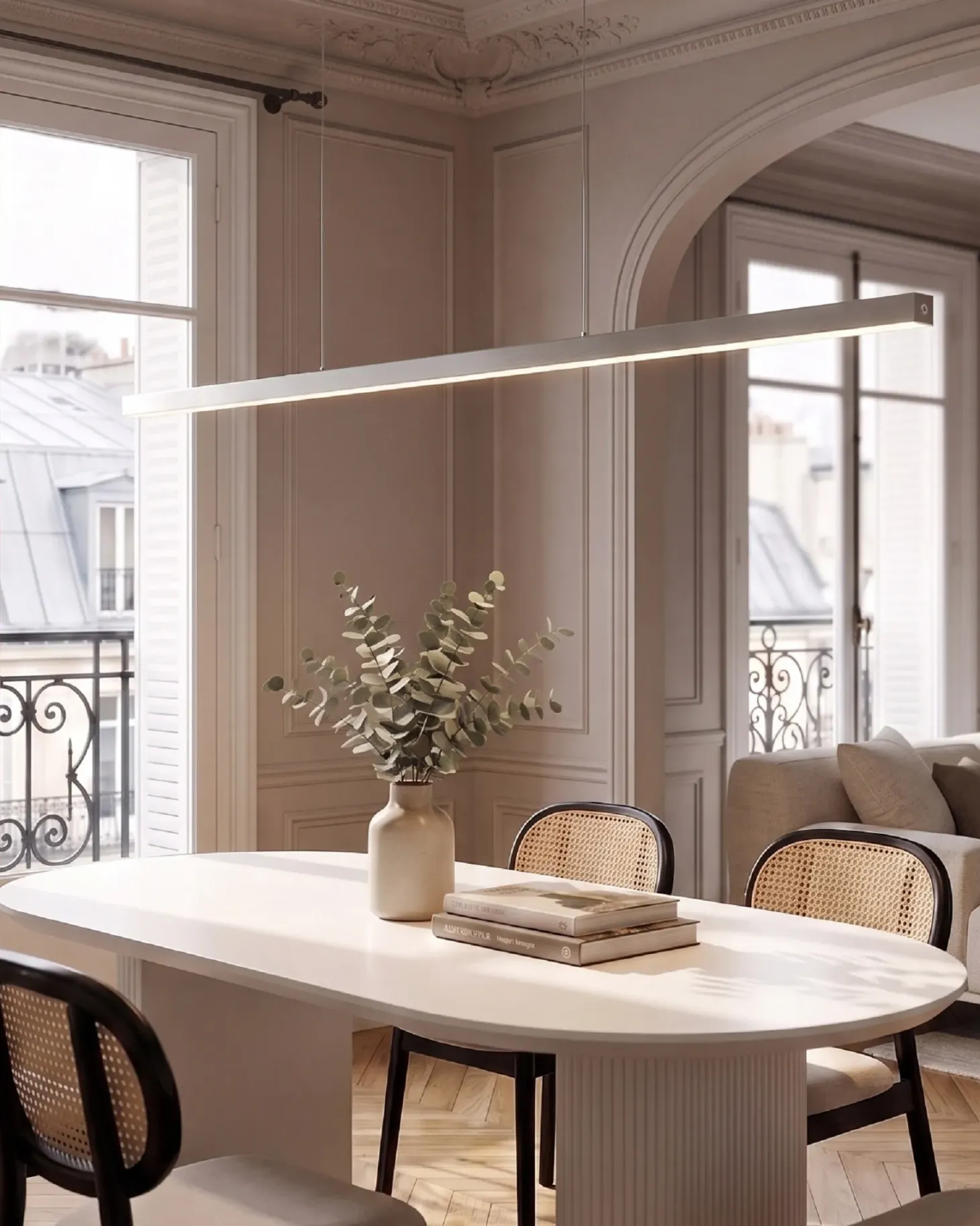 Lampa wisząca LED BADDANA Metal Srebrny