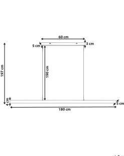 Lampa wisząca LED BADDANA Metal Srebrny