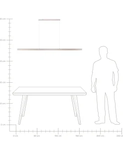 Lampa wisząca LED BADDANA Metal Miedziany