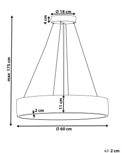 Lampa wisząca LED BALILI Metal Biały