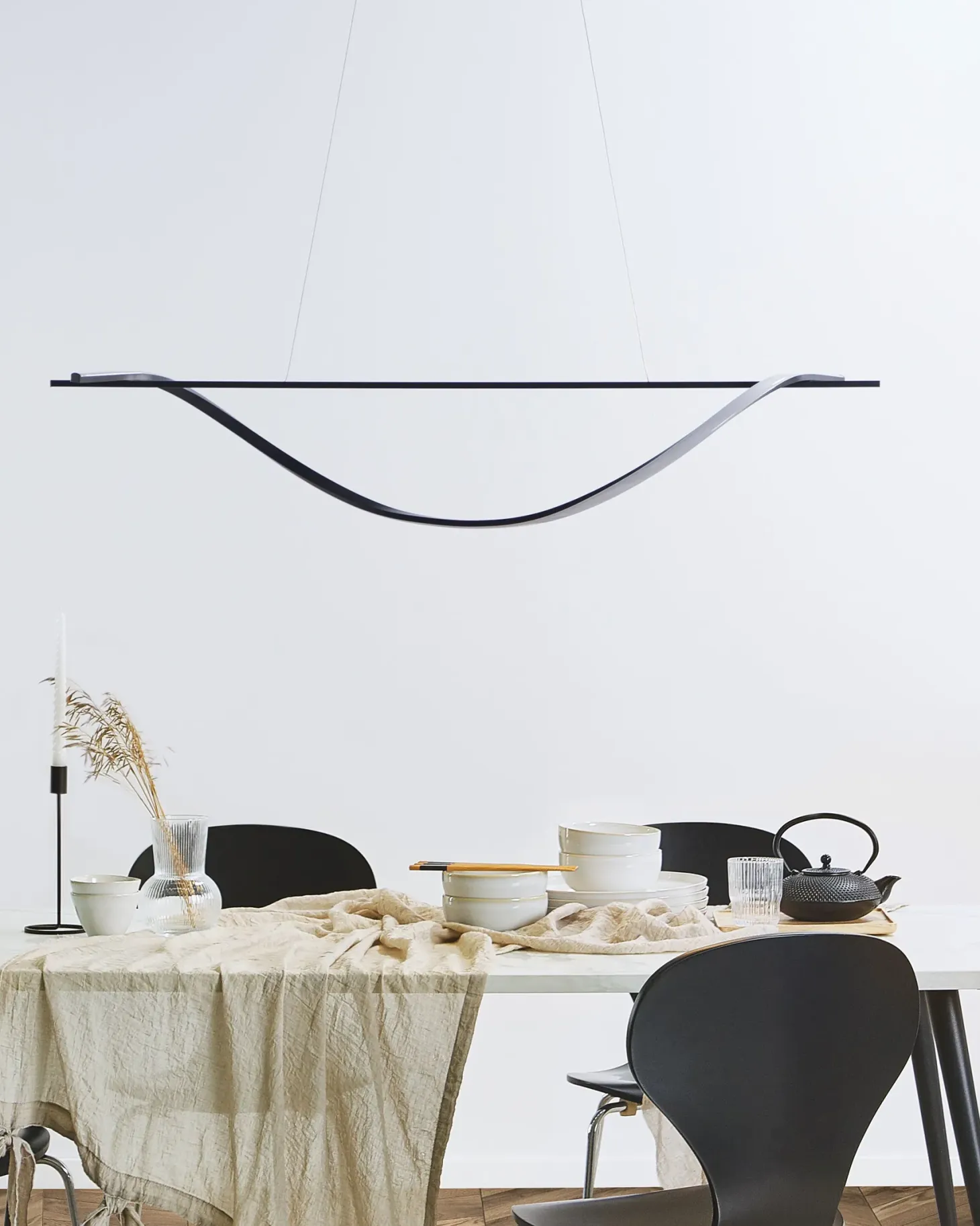Lampa wisząca LED BODRI Metal Czarny