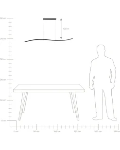 Lampa wisząca LED CALAO Metal Czarny