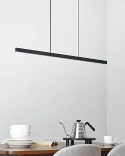 Lampa wisząca LED CANDELERO Z pilotem Czarny