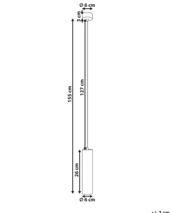 Lampa wisząca LED DEVESA Metal Czarny