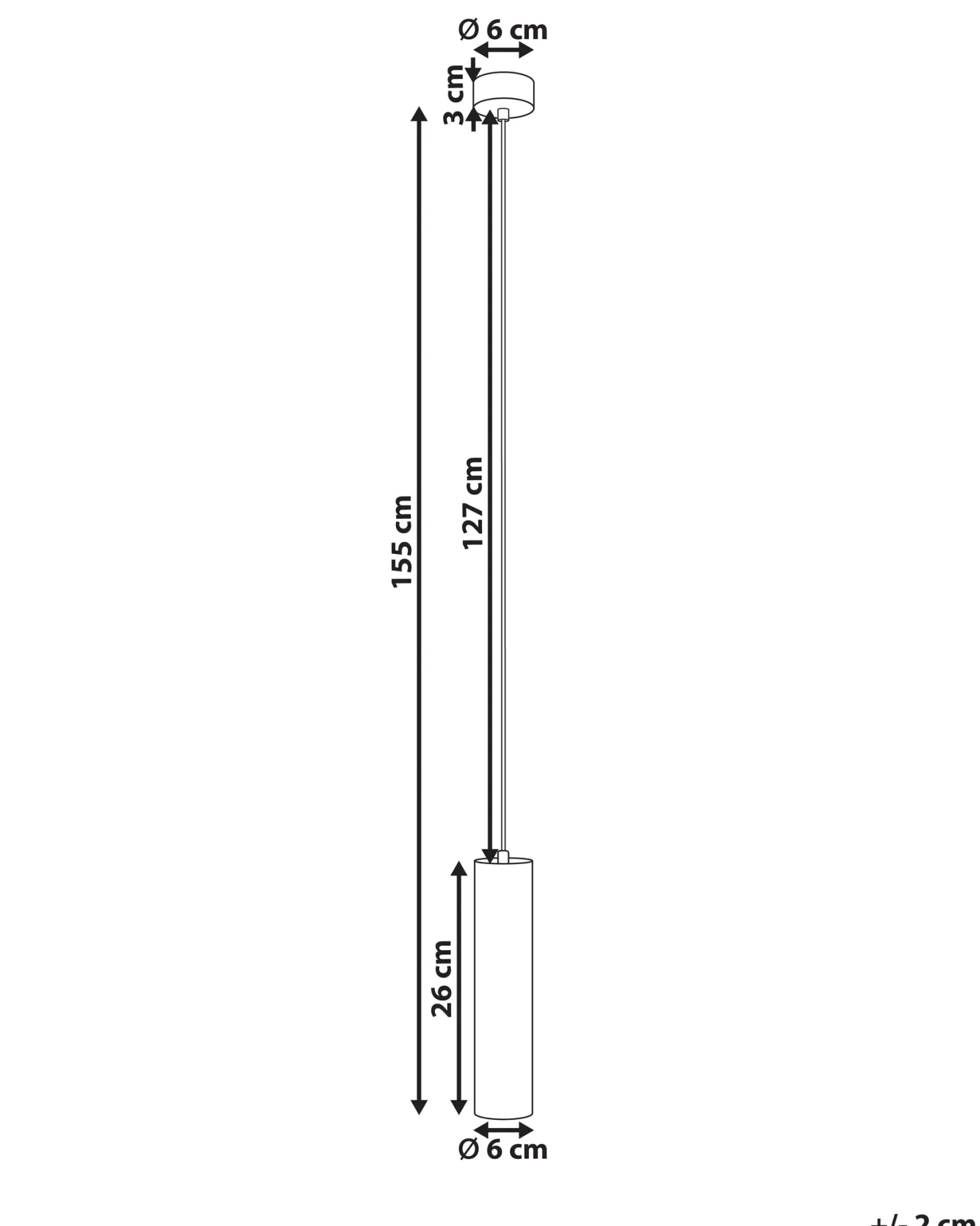 Lampa wisząca LED DEVESA Metal Czarny