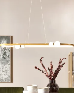 Lampa wisząca LED FEALE Metal Złoty
