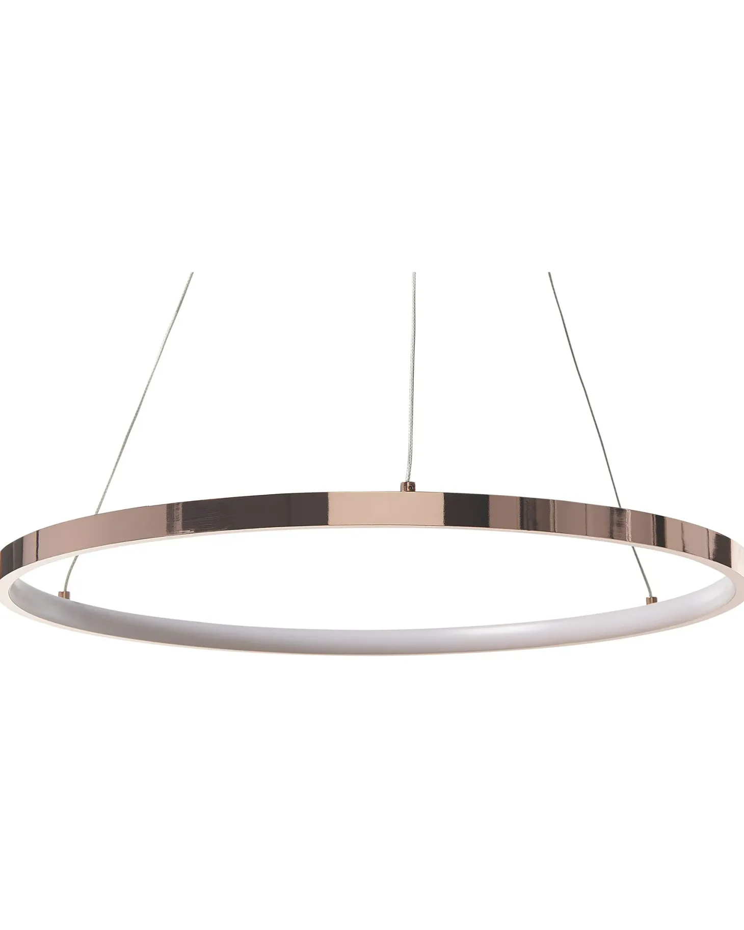 Lampa wisząca LED JORDAN Metal Różowe złoto