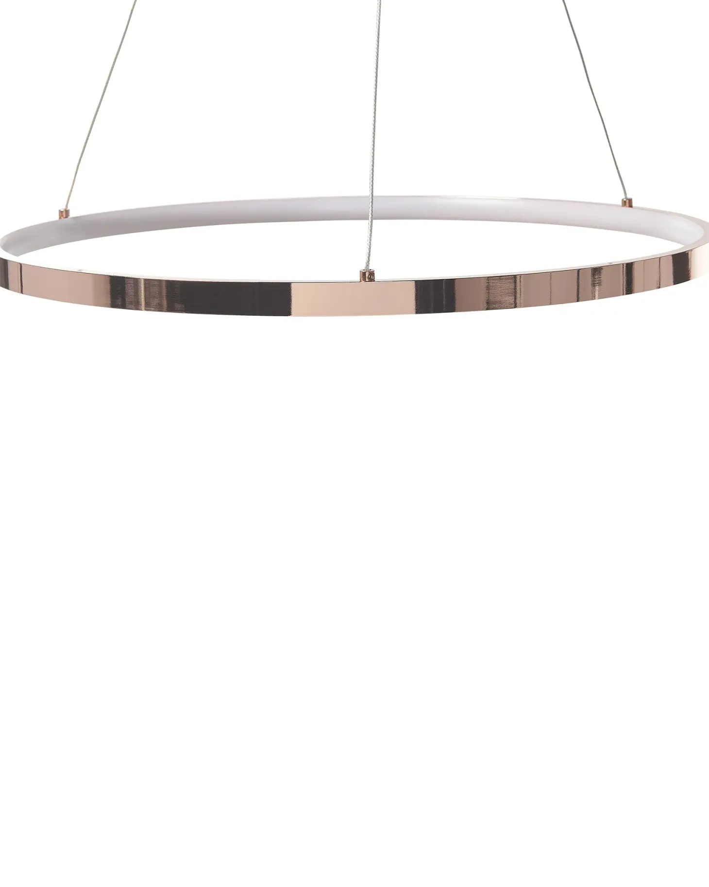 Lampa wisząca LED JORDAN Metal Różowe złoto