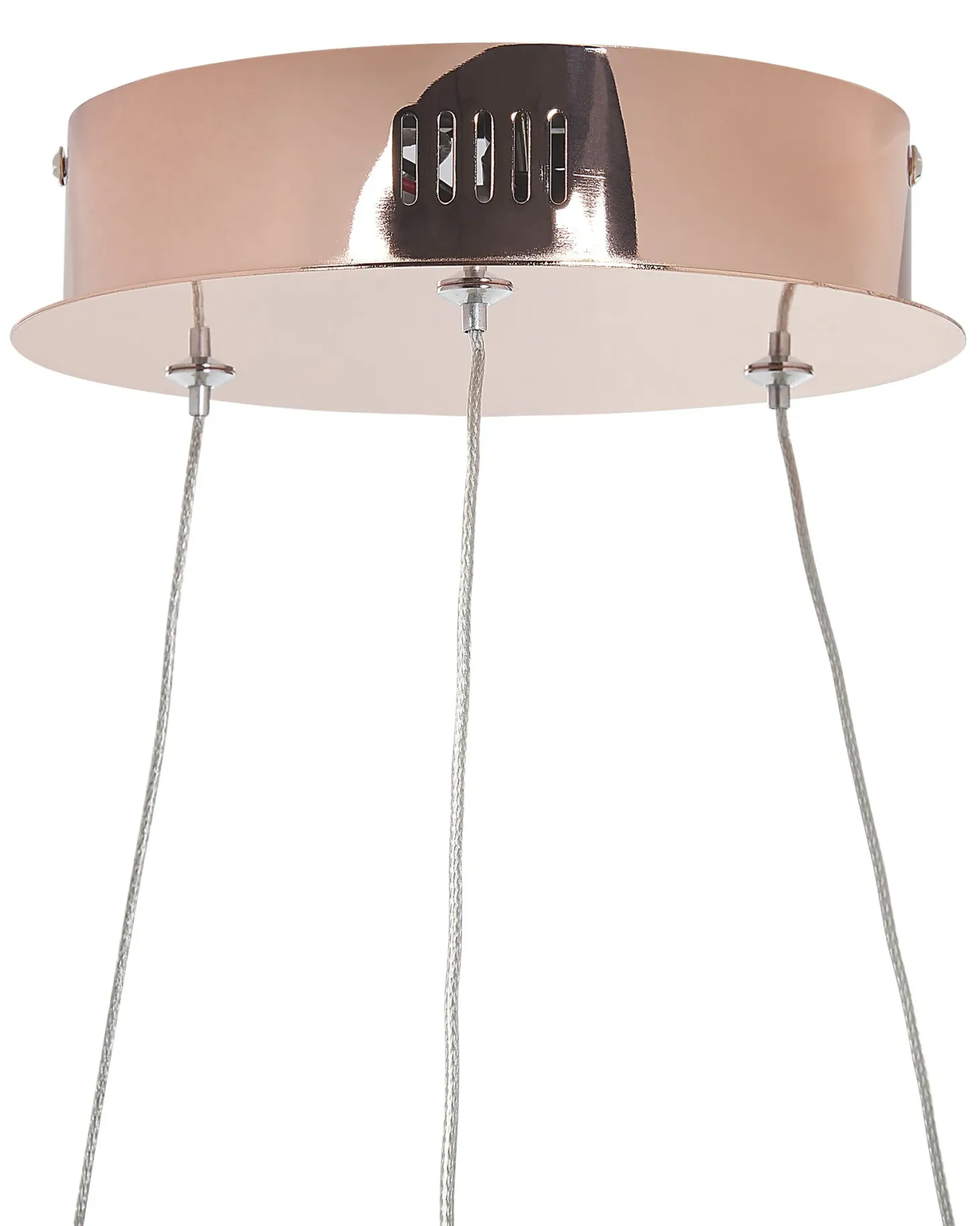 Lampa wisząca LED JORDAN Metal Różowe złoto