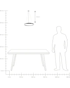 Lampa wisząca LED JORDAN Metal Srebrny