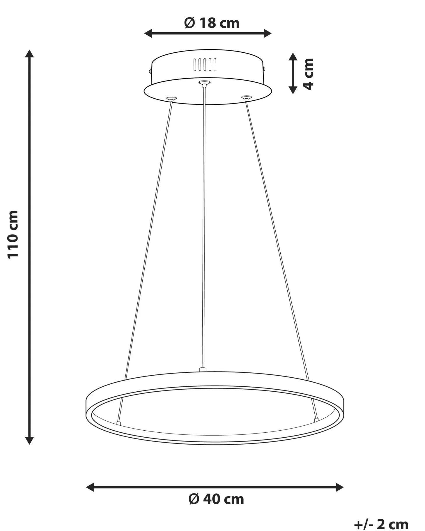 Lampa wisząca LED JORDAN Metal Srebrny
