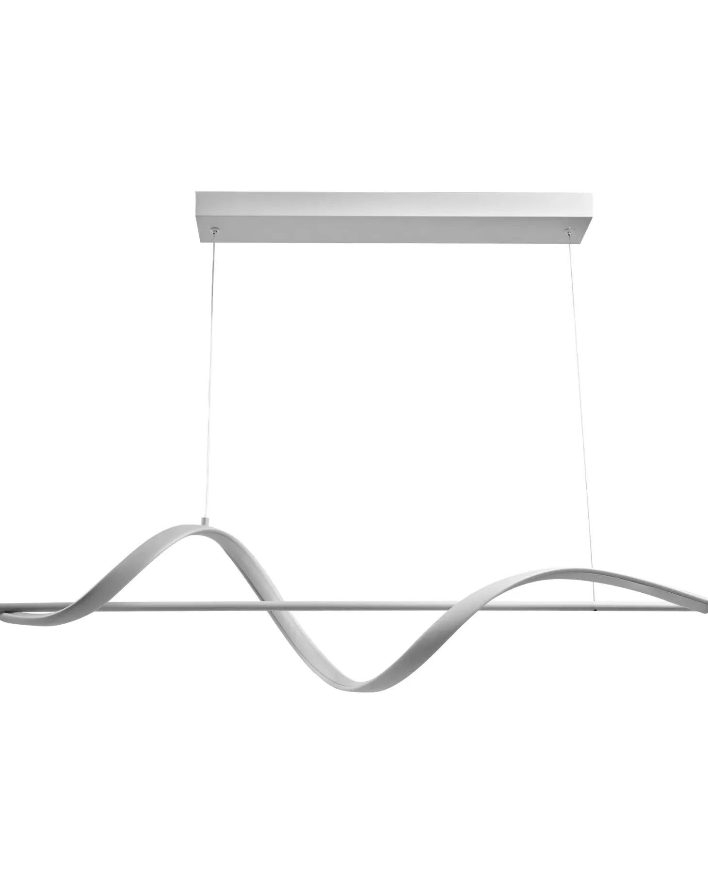 Lampa wisząca LED KHUTTI Z pilotem Ze ściemniaczem Metal Biały