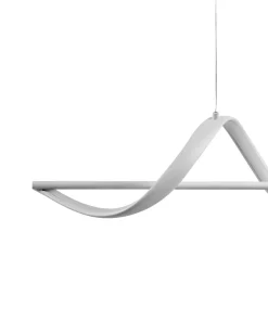 Lampa wisząca LED KHUTTI Z pilotem Ze ściemniaczem Metal Biały