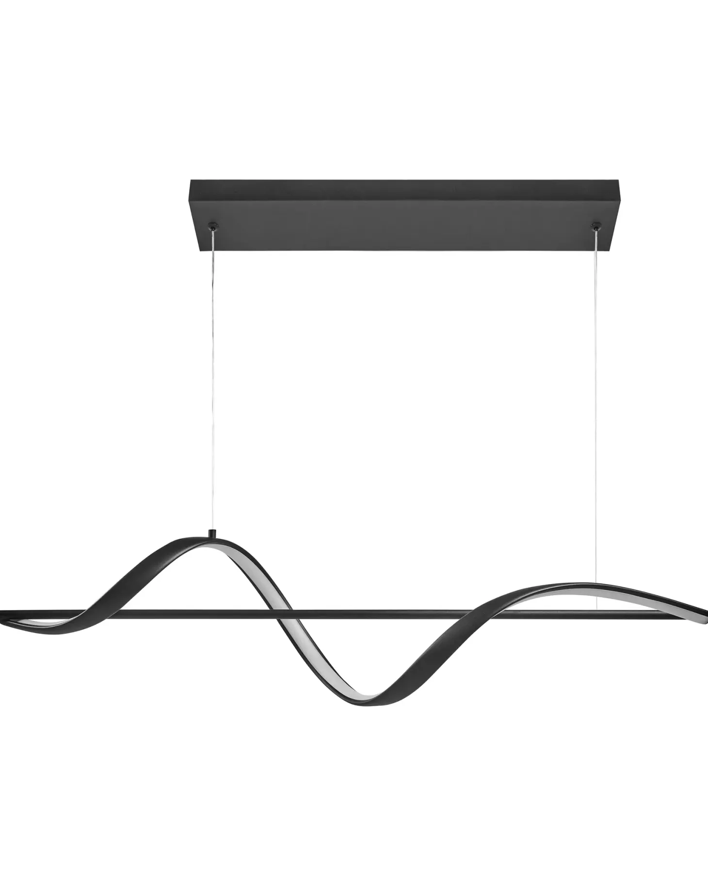 Lampa wisząca LED KHUTTI Z pilotem Ze ściemniaczem Metal Czarny