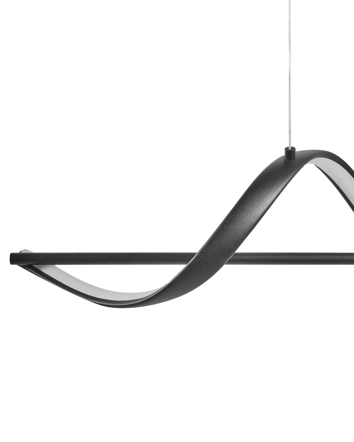 Lampa wisząca LED KHUTTI Z pilotem Ze ściemniaczem Metal Czarny