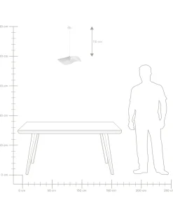 Lampa wisząca LED LOIRE Metal Biały