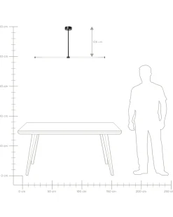 Lampa wisząca LED MAGARA Metal Czarny