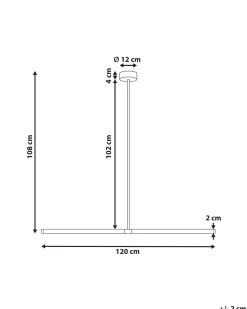 Lampa wisząca LED MAGARA Metal Czarny
