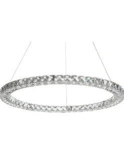Lampa wisząca LED MAGAT Kryształ Srebrny