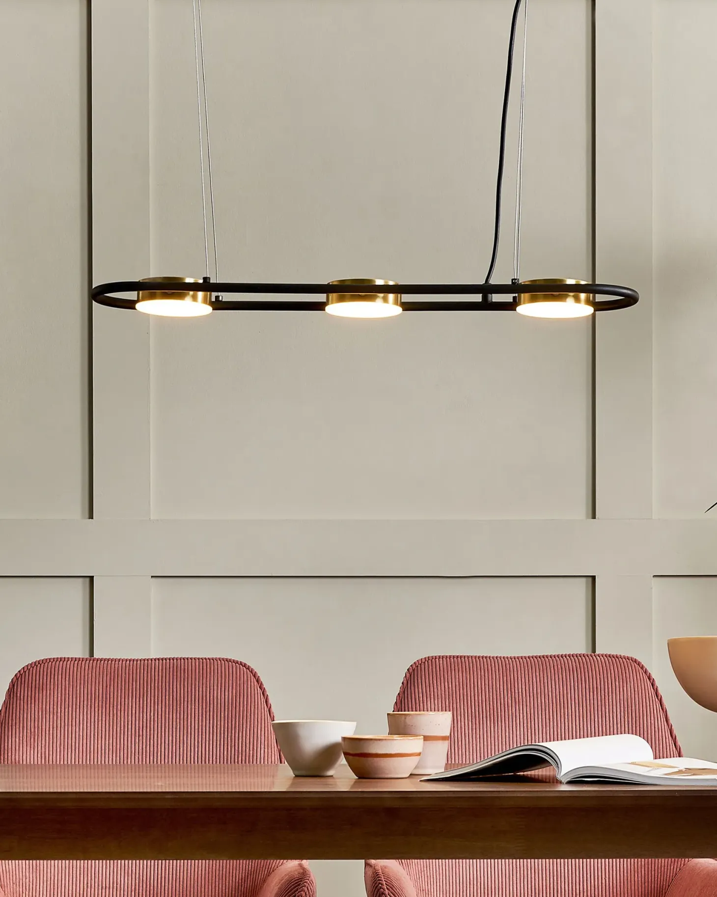 Lampa wisząca LED MALI Metal Czarny