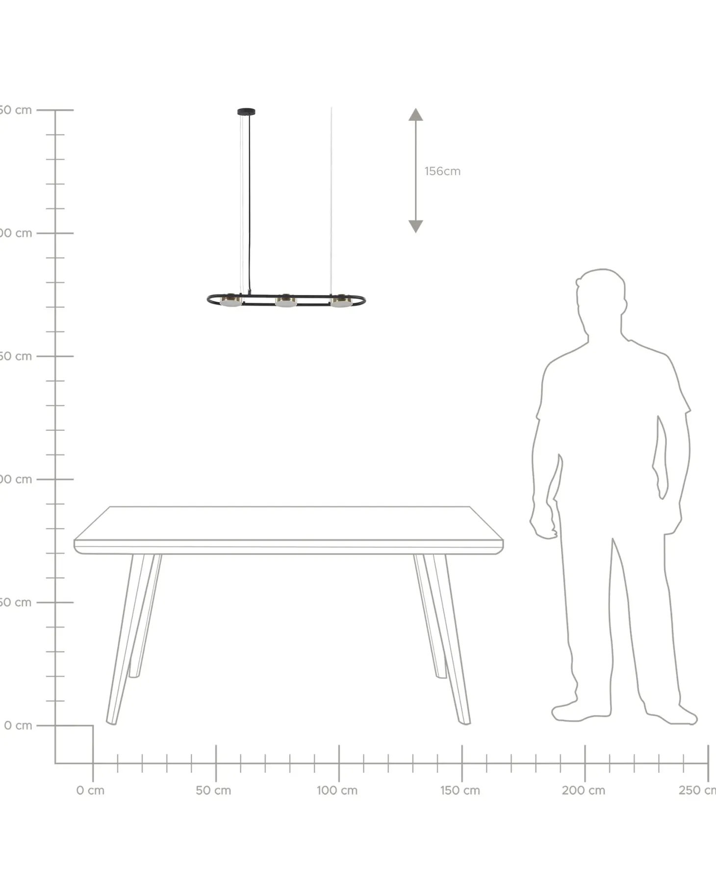 Lampa wisząca LED MALI Metal Czarny