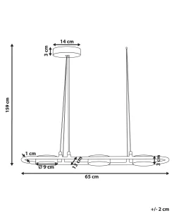 Lampa wisząca LED MALI Metal Czarny