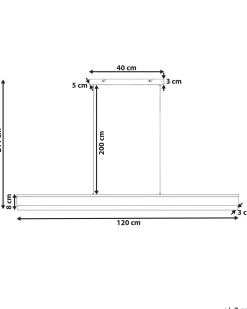 Lampa wisząca LED MARA Metal Czarny