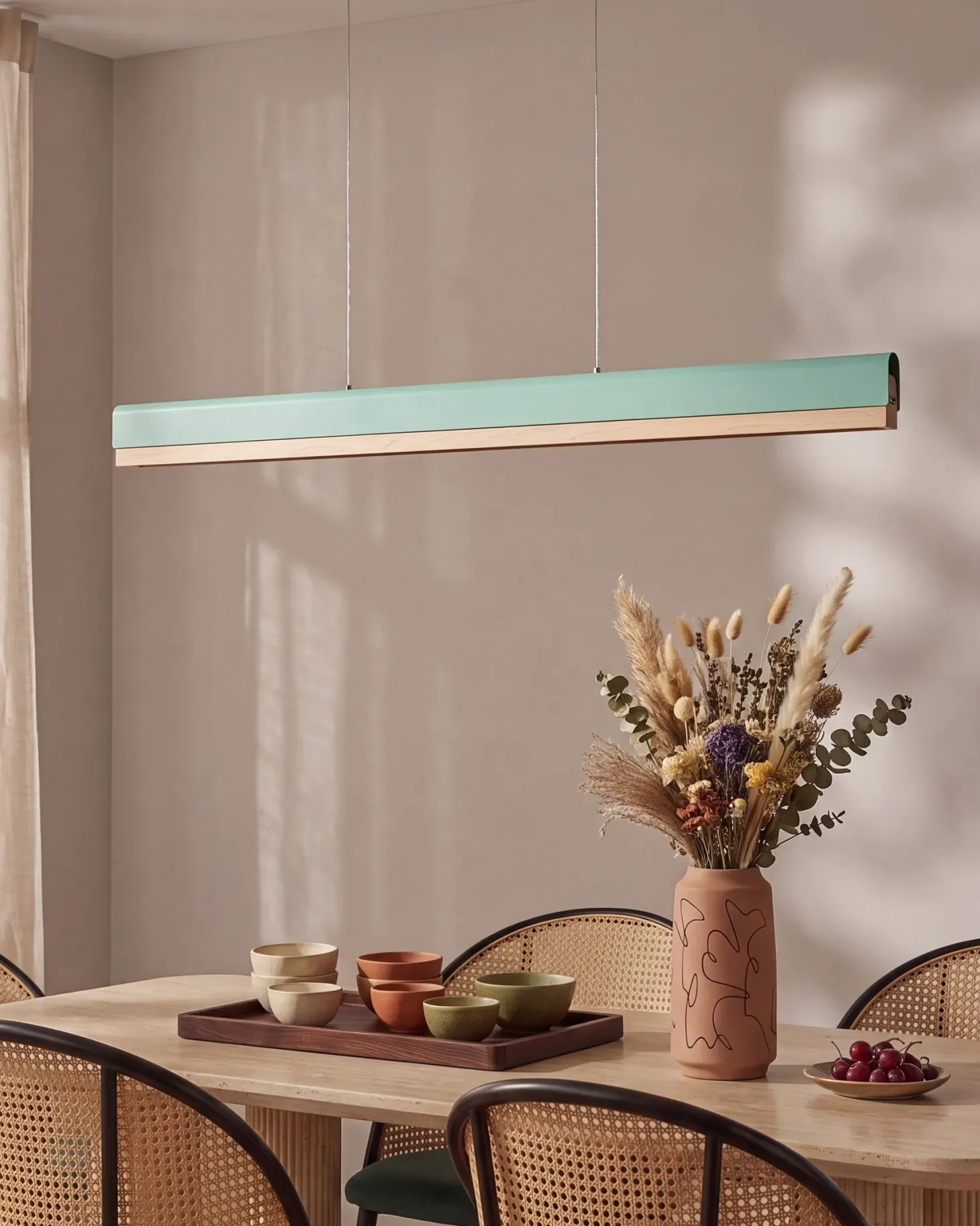 Lampa wisząca LED MARA Metal Miętowy