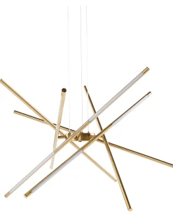 Lampa wisząca LED PALUN Ze ściemniaczem Metal Złoty
