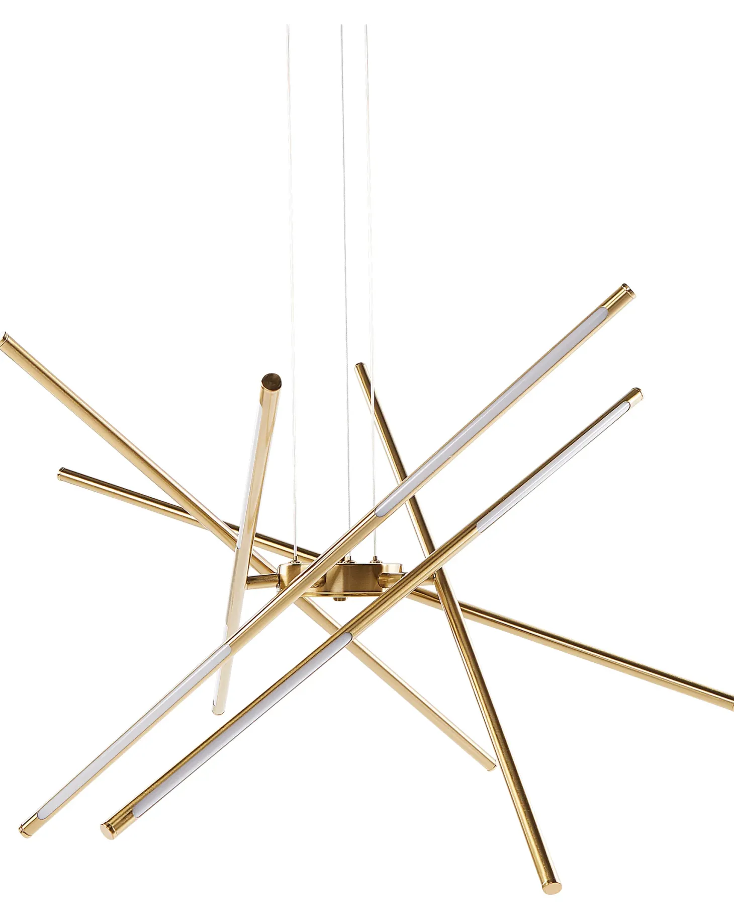 Lampa wisząca LED PALUN Ze ściemniaczem Metal Złoty