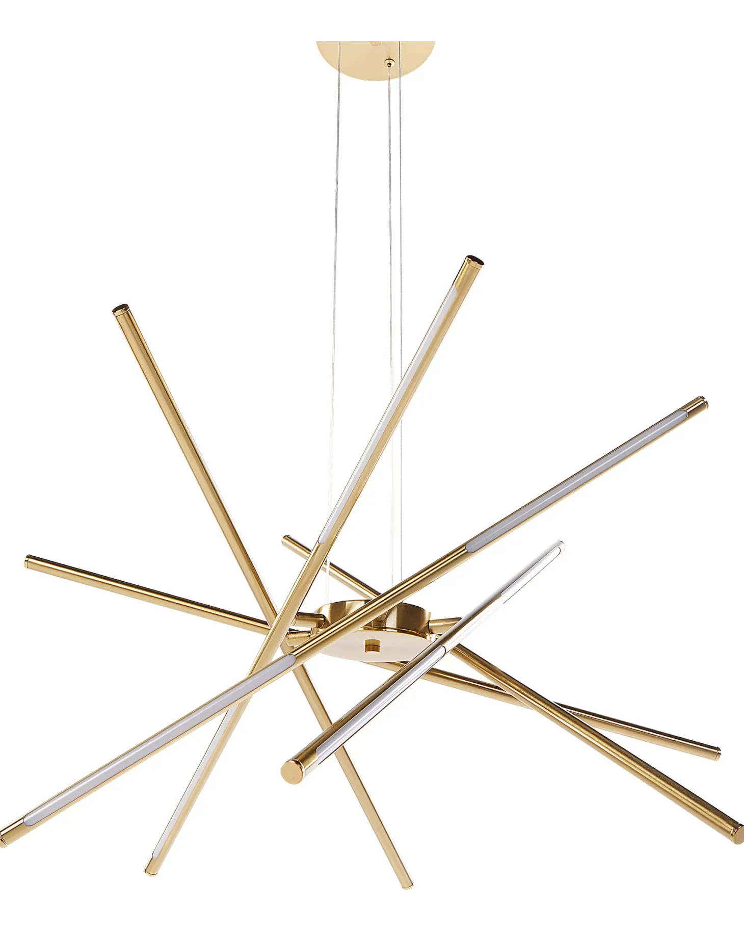 Lampa wisząca LED PALUN Ze ściemniaczem Metal Złoty