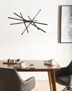 Lampa wisząca LED PALUN Ze ściemniaczem Metal Czarny