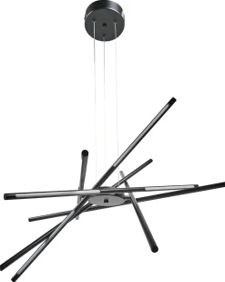 Lampa wisząca LED PALUN Ze ściemniaczem Metal Czarny