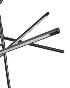 Lampa wisząca LED PALUN Ze ściemniaczem Metal Czarny