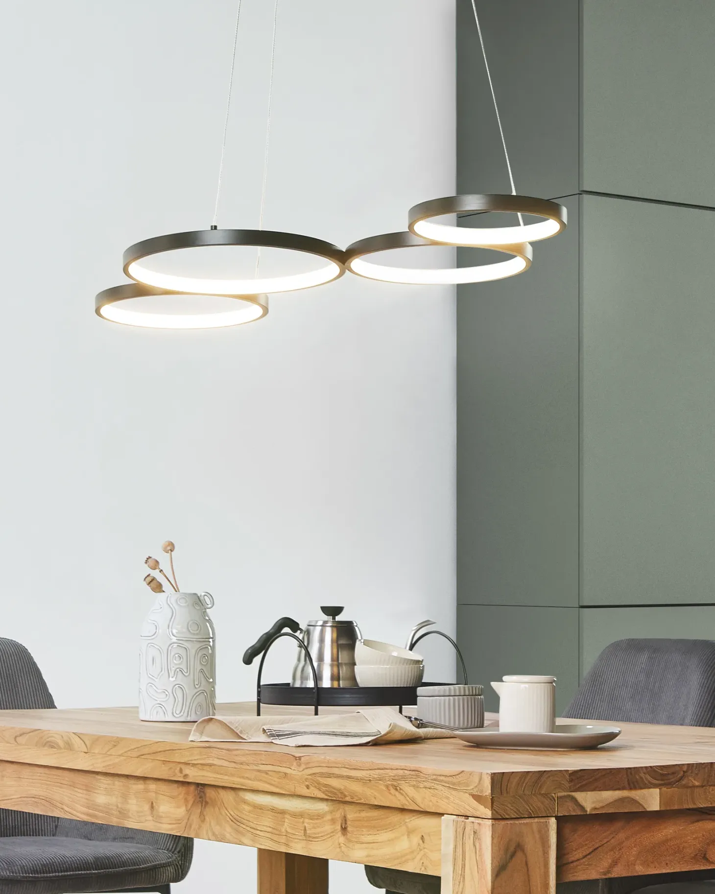 Lampa wisząca LED PIBOR Metal Czarny