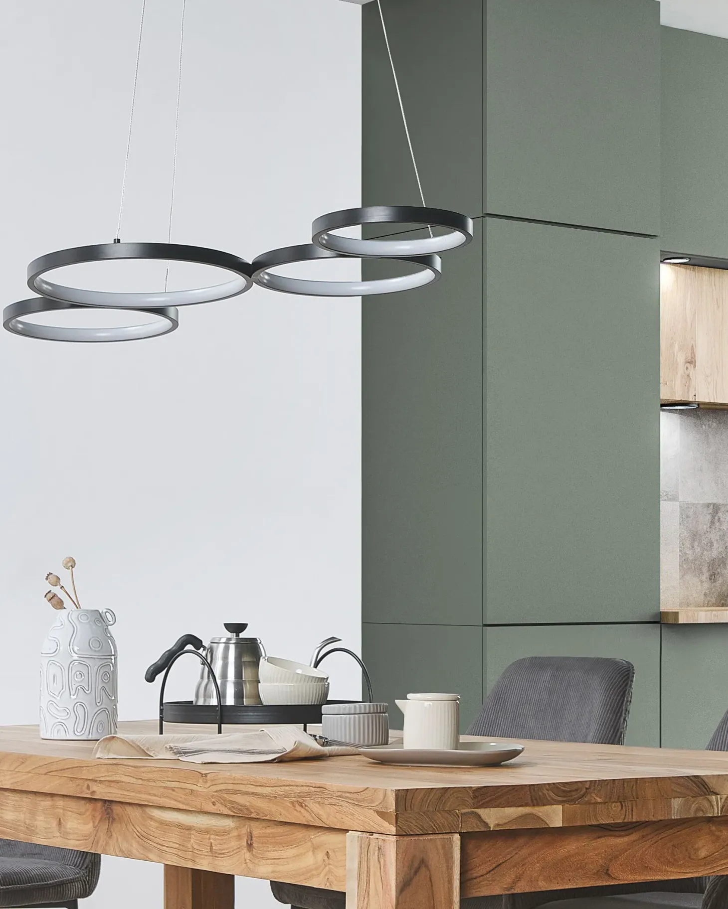 Lampa wisząca LED PIBOR Metal Czarny