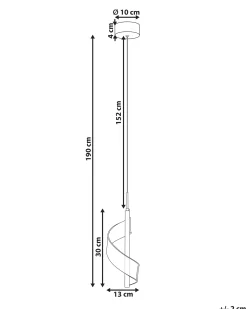 Lampa wisząca LED SARELA Metal Złoty