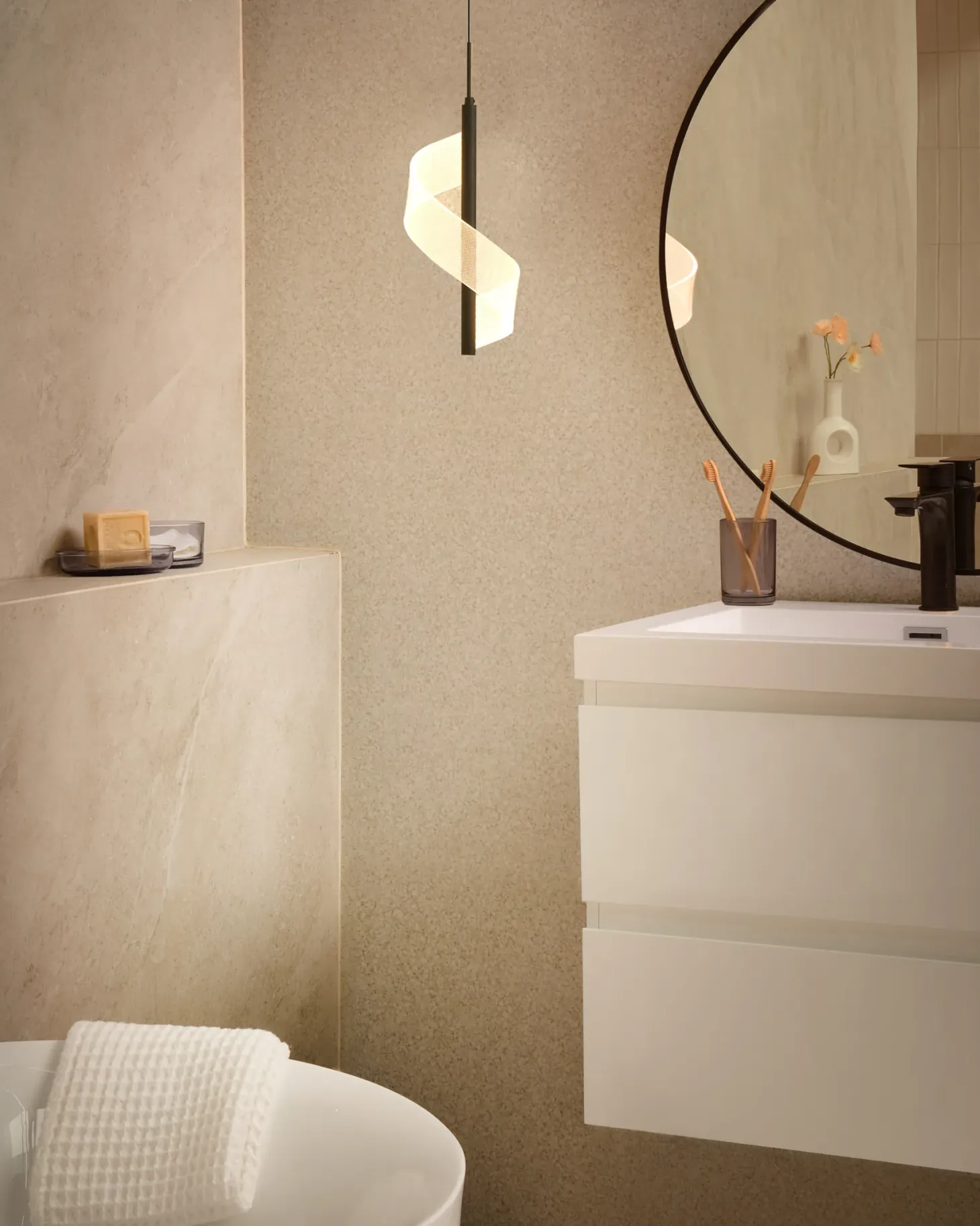 Lampa wisząca LED SARELA Metal Czarny
