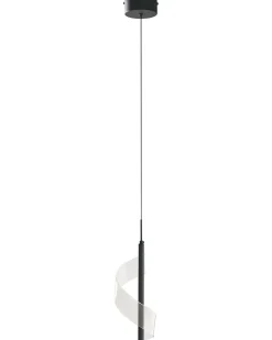 Lampa wisząca LED SARELA Metal Czarny