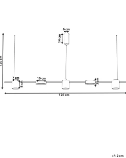 Lampa wisząca LED SESTRA Metal Czarny