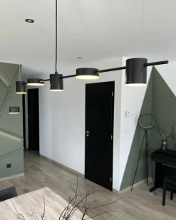 Lampa wisząca LED SESTRA Metal Czarny