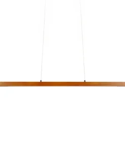Lampa wisząca LED STEWARTS Ze ściemniaczem Drewno dębowe Ciemnobrązowy