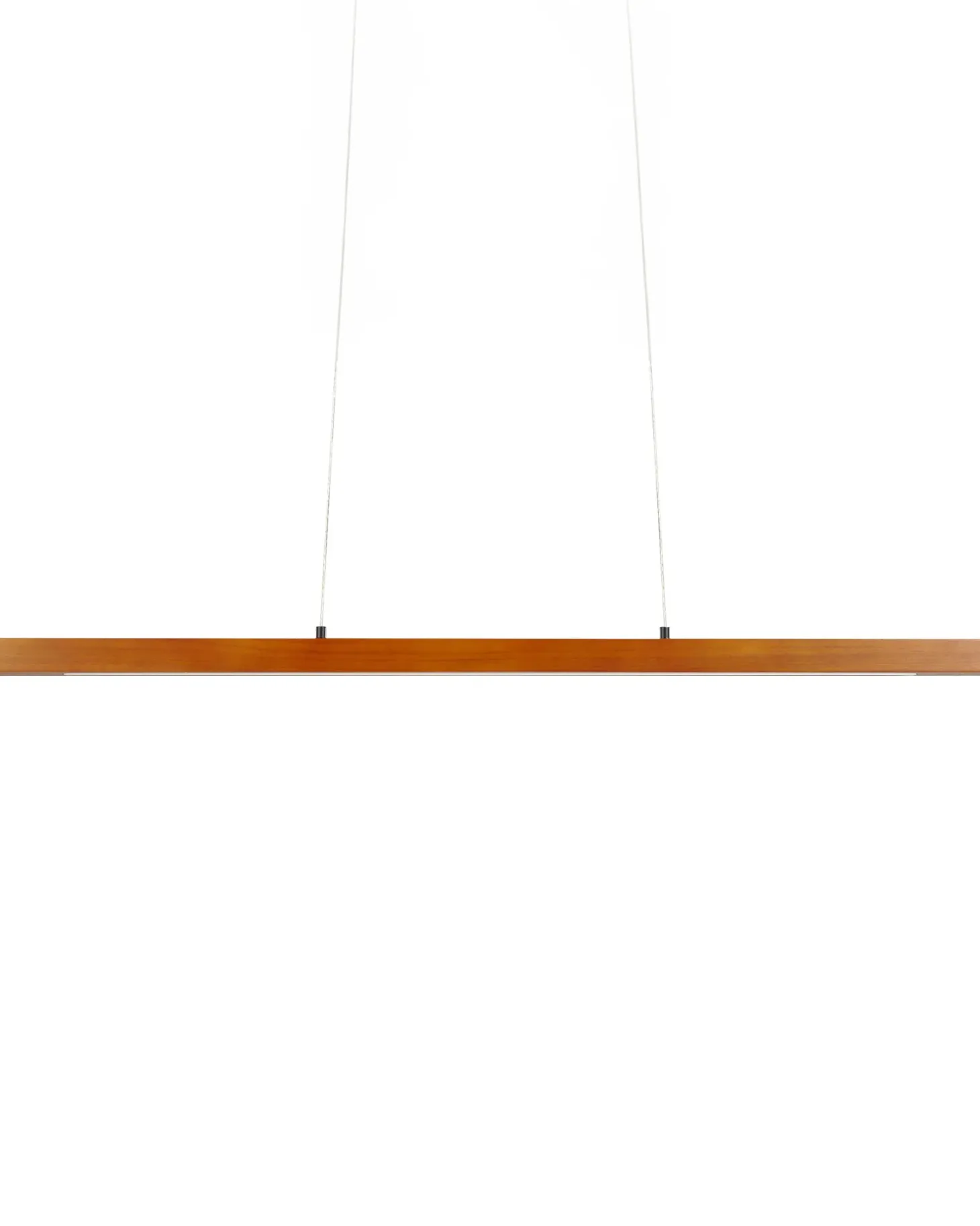 Lampa wisząca LED STEWARTS Ze ściemniaczem Drewno dębowe Ciemnobrązowy
