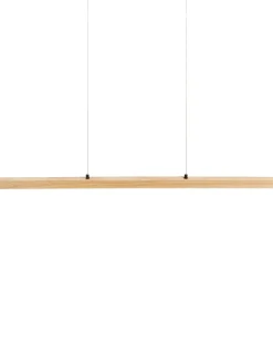 Lampa wisząca LED STEWARTS Z pilotem Ze ściemniaczem Drewno dębowe Jasnobrązowy